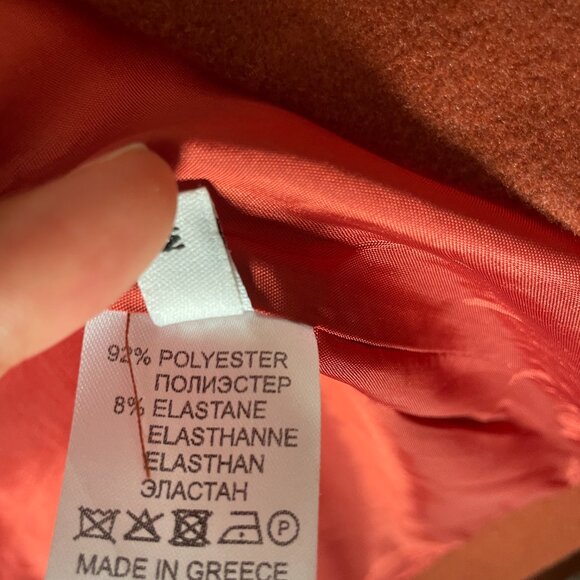 Conquista Brick Red Mouflon Coat – Women’s Size M - Textured Wool-Look Blend - Picture 5 of 5